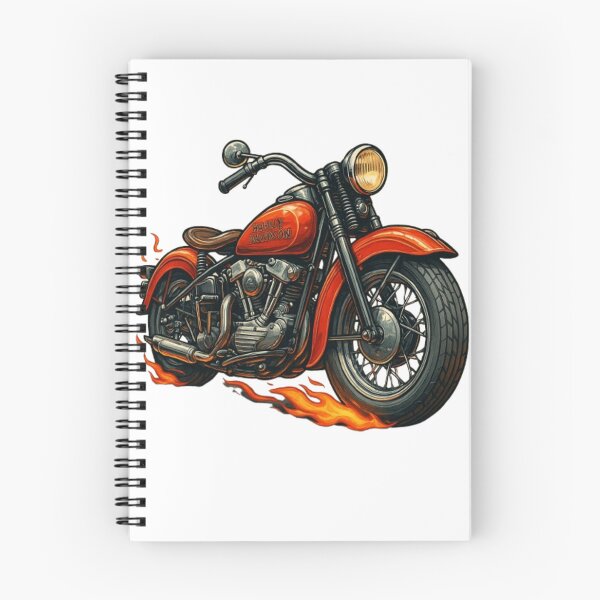 Item preview, Harley-Davidson EL Knucklehead Cartoon Realism | Classic V-Twin Legend with Bold Vintage Style designed and sold by MuscleCarTs.