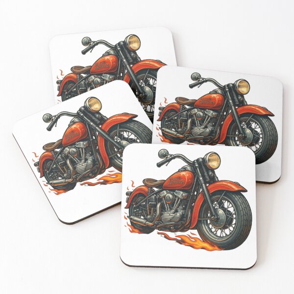 Item preview, Harley-Davidson EL Knucklehead Cartoon Realism | Classic V-Twin Legend with Bold Vintage Style designed and sold by MuscleCarTs.