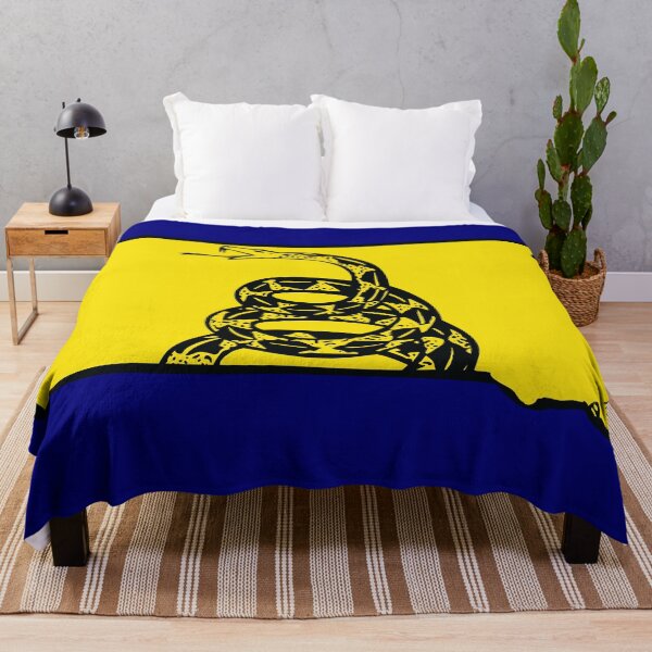 Item preview, SOUTH DAKOTAN - Libertarian - Don't Tread On Me Gadsden Snake on SOUTH DAKOTA Map on Blue default background, #020279 designed and sold by pelagio.