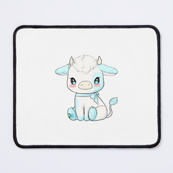 Item preview, Cute Electric Blue Cow designed and sold by kjmastersart.