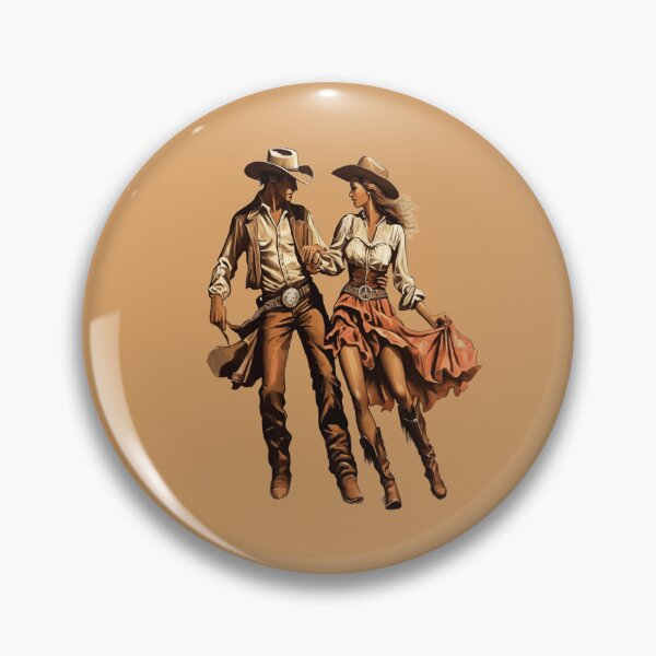 Item preview, "Western Rhythm: Cowboy and Cowgirl Dancing" designed and sold by Artisticanvas.