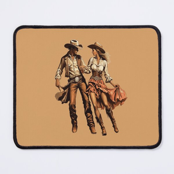 Item preview, "Western Rhythm: Cowboy and Cowgirl Dancing" designed and sold by Artisticanvas.