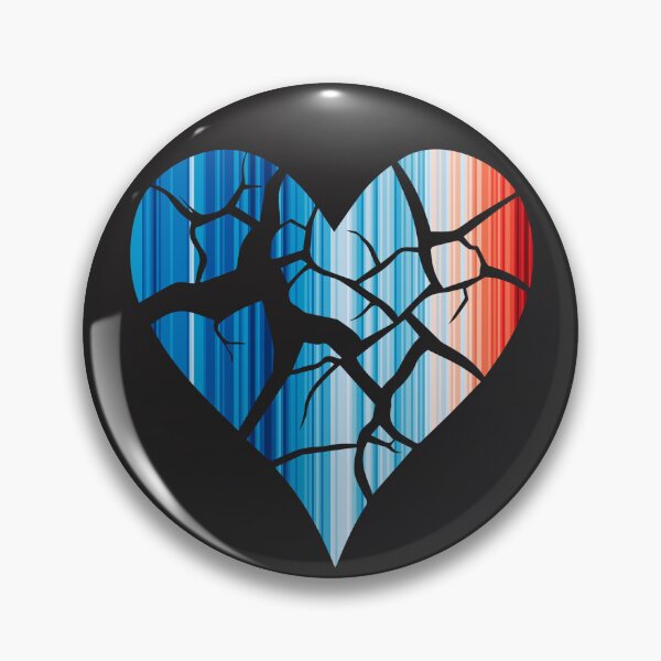 Item preview, Climate Change Stripes - Broken Heart designed and sold by Frank J. Art.
