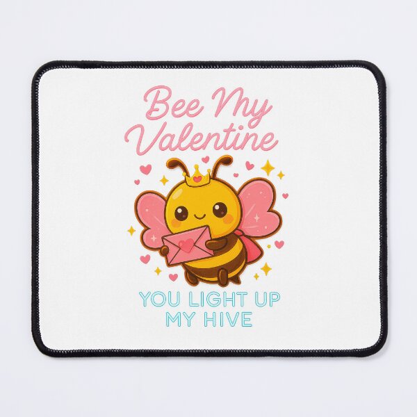 Item preview, Neon Bee Valentine With Heart Envelope designed and sold by dessertcruzing.