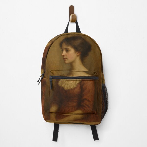 Item preview, Victorian Girl in Red Dress. Portrait Oil Painting. Art By Carraann designed and sold by CARRAANN.