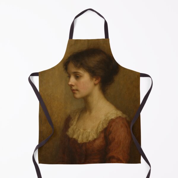 Artikelvorschau, Viktorianisches Mädchen im roten Kleid. Ölgemälde. Kunst von Carraann entworfen und verkauft von CARRAANN.
