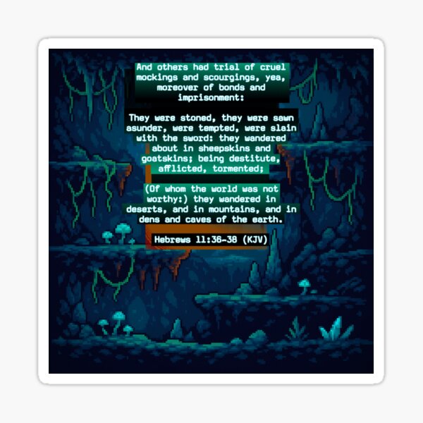 Item preview, Hebrews 11:36-38 KJV designed and sold by IddotheProphet.