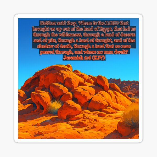 Item preview, Jeremiah 2:6 KJV designed and sold by IddotheProphet.