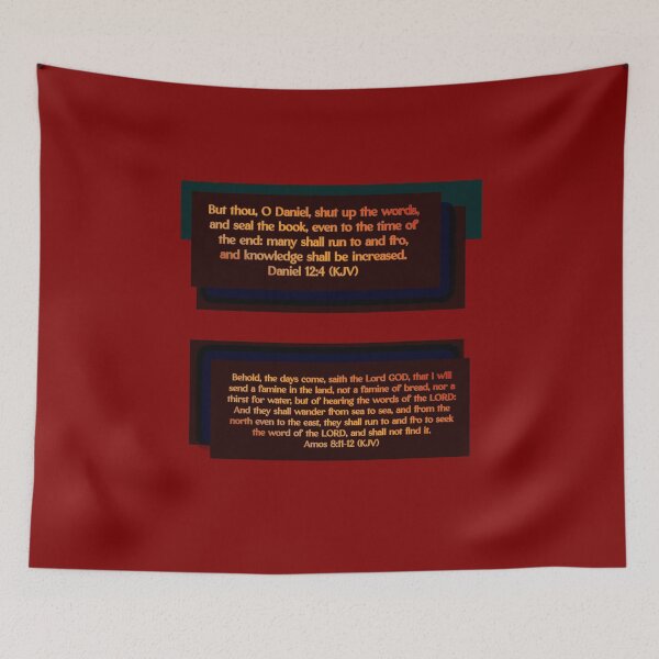 Item preview, Daniel 4:12; Amos 8:11-12 (KJV) designed and sold by IddotheProphet.