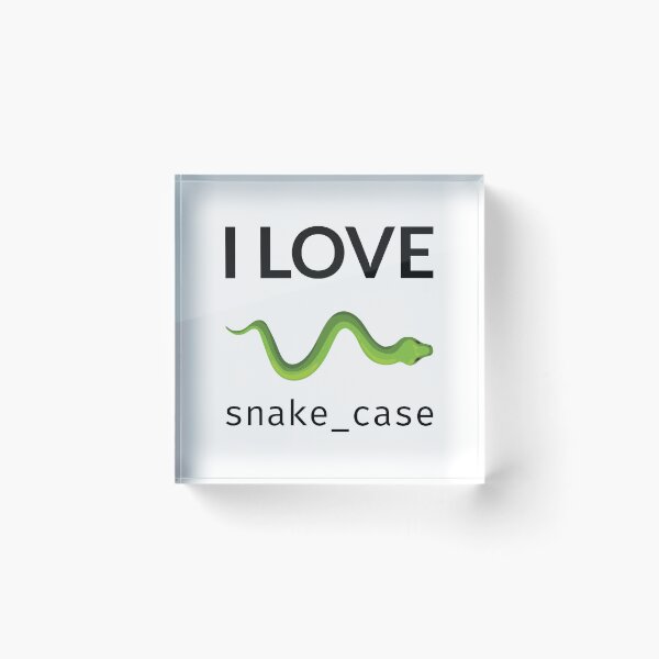 Item preview, I Love Snake Case designed and sold by stackovercool.