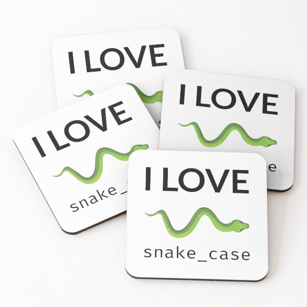 Item preview, I Love Snake Case designed and sold by stackovercool.