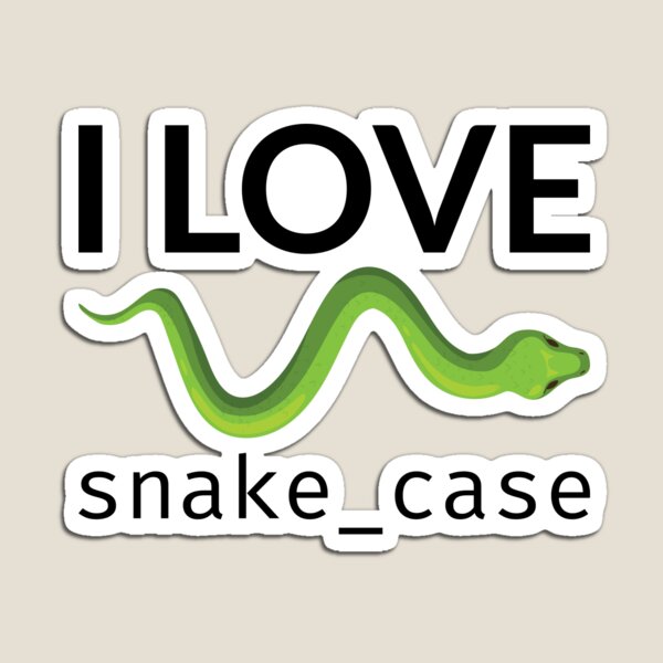 Item preview, I Love Snake Case designed and sold by stackovercool.