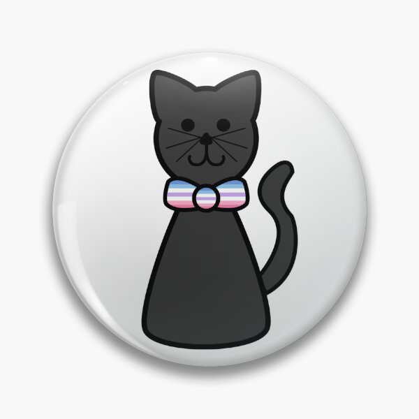 Item preview, Black Cat With Bigender Pride Flag Bow Tie designed and sold by Laura-Rosa.