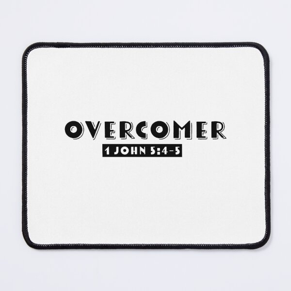 Item preview, Overcomer Inspired from 1 John 5:4-5 | Bible Verse | Inspirational Series #1 designed and sold by JirehKollezion.