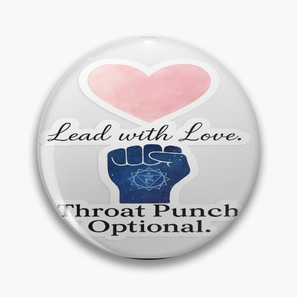 Item preview, Lead with Love. Throat Punch Optional. – Dual Energy Sticker designed and sold by LOREANDDISORDER.