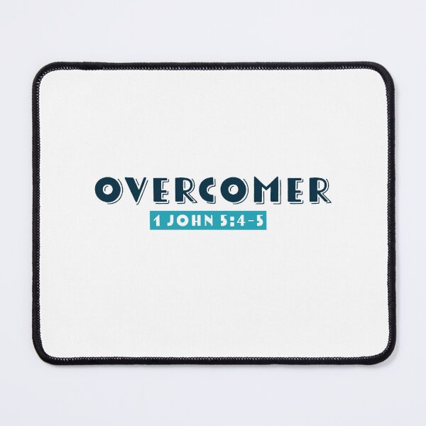 Item preview, Overcomer Inspired from 1 John 5:4-5 | Bible Verse | Inspirational Series #3 designed and sold by JirehKollezion.