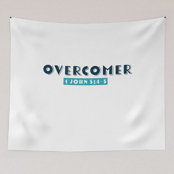 Item preview, Overcomer Inspired from 1 John 5:4-5 | Bible Verse | Inspirational Series #3 designed and sold by JirehKollezion.