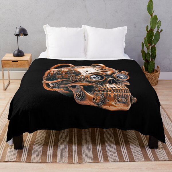 Item preview, Steampunk skull with gears designed and sold by TheSkullRoom.