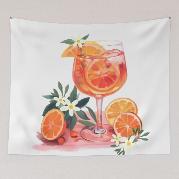 Item preview, holidays ,summer ,flowers ,orange ,sun kisses ,wave ,SummerVibes ,BeachLife ,Tropical ,flowers ,SunsetCocktail ,drinks ,SummerIllustration ,CitrusMood ,cocktails  ,TropicalArt designed and sold by letsgow8th.