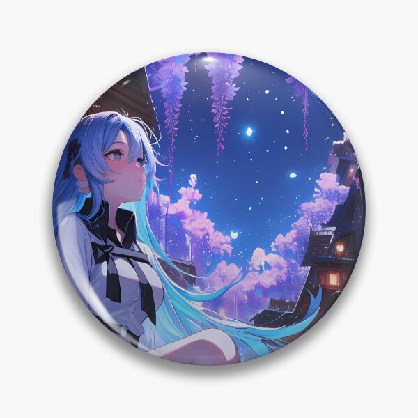 Item preview, Esdeath Akame Ga Kill Anime Moonlit Wisteria Elegance designed and sold by mildaclairmo.