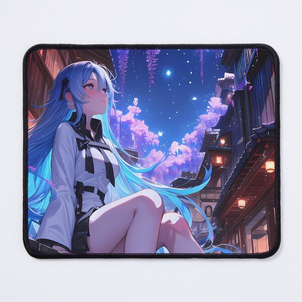 Item preview, Esdeath Akame Ga Kill Anime Moonlit Wisteria Elegance designed and sold by mildaclairmo.