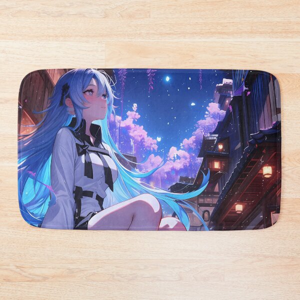 Item preview, Esdeath Akame Ga Kill Anime Moonlit Wisteria Elegance designed and sold by mildaclairmo.