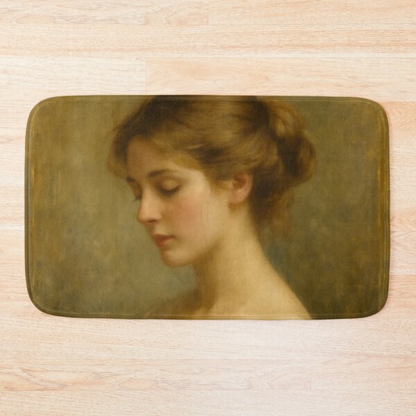 Item preview, Vintage Oil Portrait – Regency Woman in Ivory Dress designed and sold by CARRAANN.