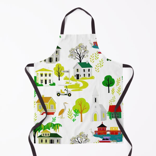 Item preview, Waters View Neighborhood Toile designed and sold by Loomandlorebyh.