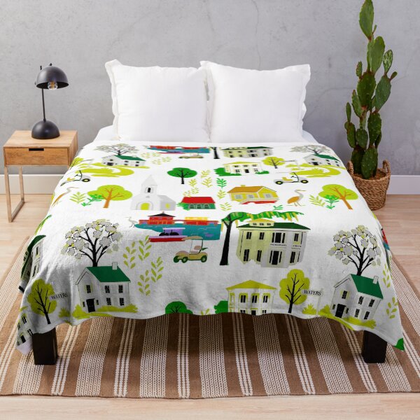 Item preview, Waters View Neighborhood Toile designed and sold by Loomandlorebyh.