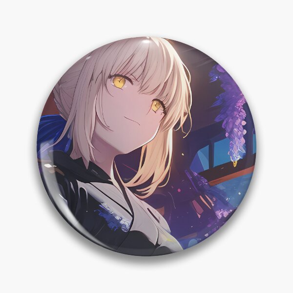 Item preview, Saber Alter Fate Stay Night Anime Moonlit Wisteria Pavilion designed and sold by mildaclairmo.