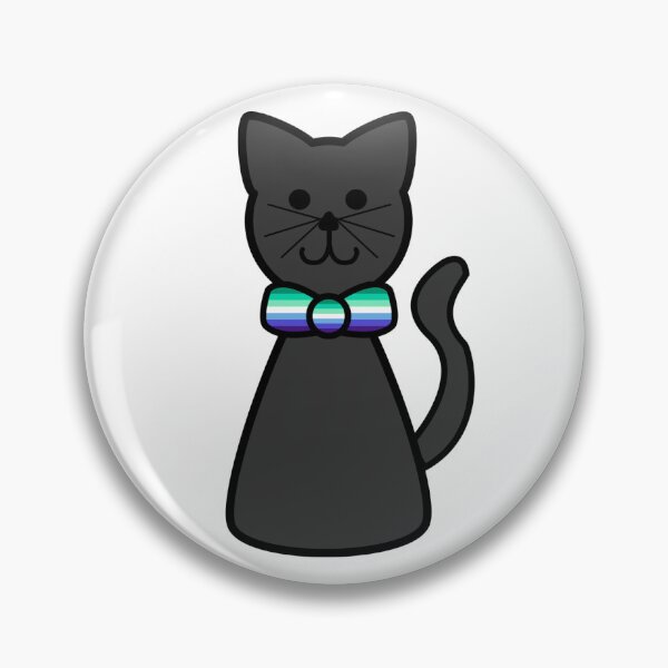 Item preview, Black Cat With Gay Pride Flag Bow Tie designed and sold by Laura-Rosa.