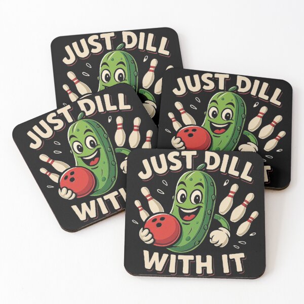 Item preview, Just Dill With It Funny Pickle Bowling Ball Humor designed and sold by love3617.