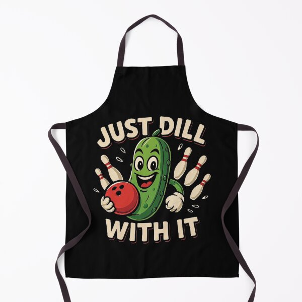 Item preview, Just Dill With It Funny Pickle Bowling Ball Humor designed and sold by love3617.