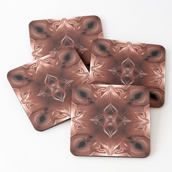 Item preview, Metallic Rose Abstract Pattern – Intricate Surreal Mandala Artwork designed and sold by Harmonic_Layers.