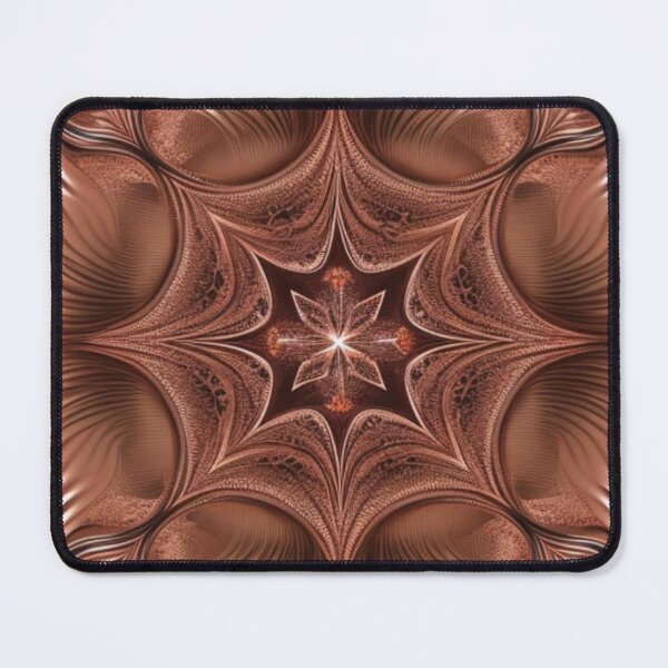 Item preview, Copper Star Mandala – Elegant Flowing Abstract Geometric Art designed and sold by Harmonic_Layers.