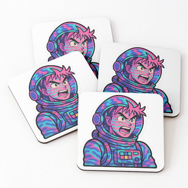 Artikelvorschau, Space Marine im Vaporwave-Stil entworfen und verkauft von Throwback Trends.