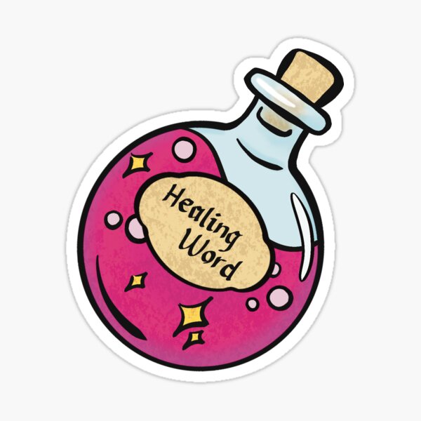 Item preview, Healing Word Potion designed and sold by Druid Soup.