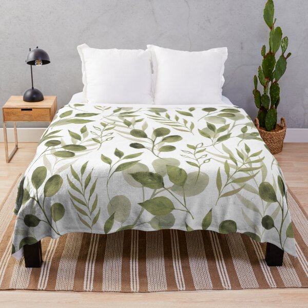 Item preview, Vintage Green leaves designed and sold by mixedart11.