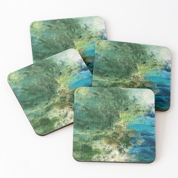 Item preview, Abstract riverside landscape designed and sold by RebeccaMaggsArt.