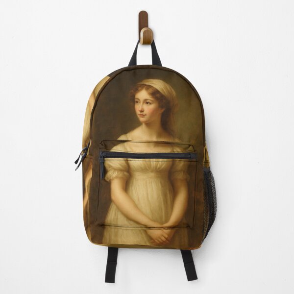 Item preview, Vintage Portrait of Woman in Ivory Dress – 19th Century Style designed and sold by CARRAANN.