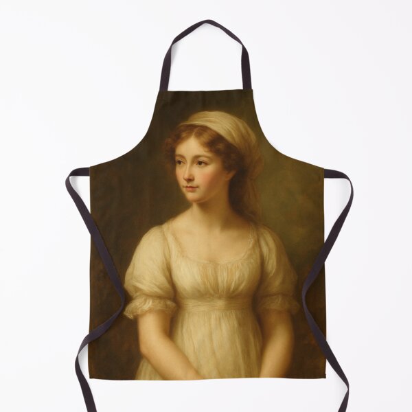 Item preview, Vintage Portrait of Woman in Ivory Dress – 19th Century Style designed and sold by CARRAANN.