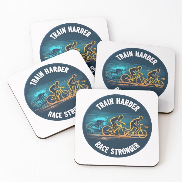 Item preview, Train Harder, Race Stronger – Triathlon Power Badge designed and sold by Triathlongram.