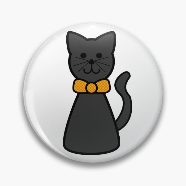 Item preview, Black Cat With Orange Bow Tie designed and sold by Laura-Rosa.