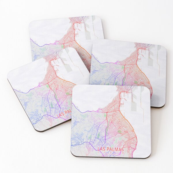 Item preview, Las Palmas City Map of Gran Canaria, Spain  - Colorful designed and sold by deMAP.