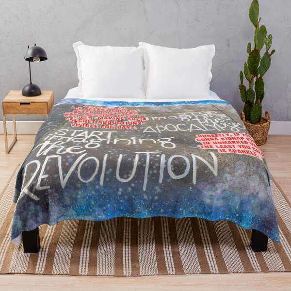 Item preview, Viral Glitter Protest Poster – Stop Imagining the Apocalypse, Start Imagining the Revolution (100K+ Views Satire) designed and sold by aadventures.