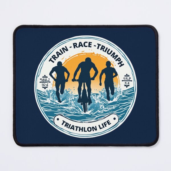 Item preview, Train – Race – Triumph | Triathlon Life Sticker designed and sold by Triathlongram.