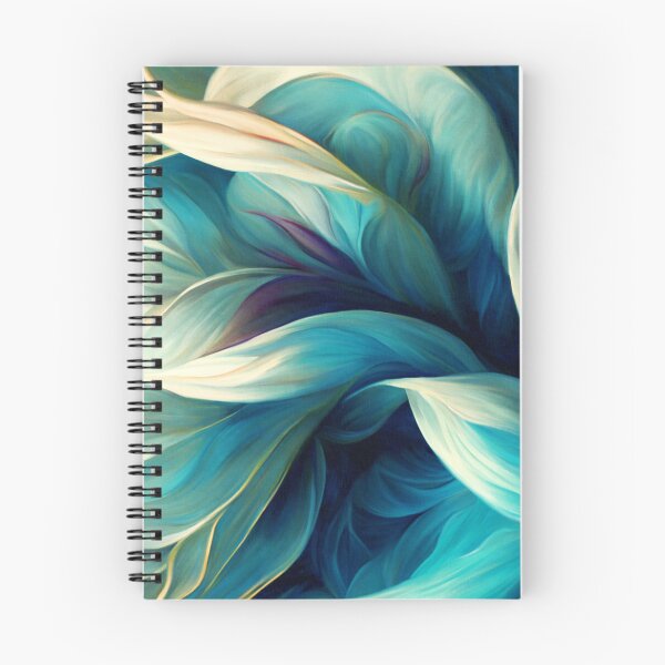 Item preview, Exquisite Aqua, Cream And Blue Floral Swirls Abstract designed and sold by DEC02.