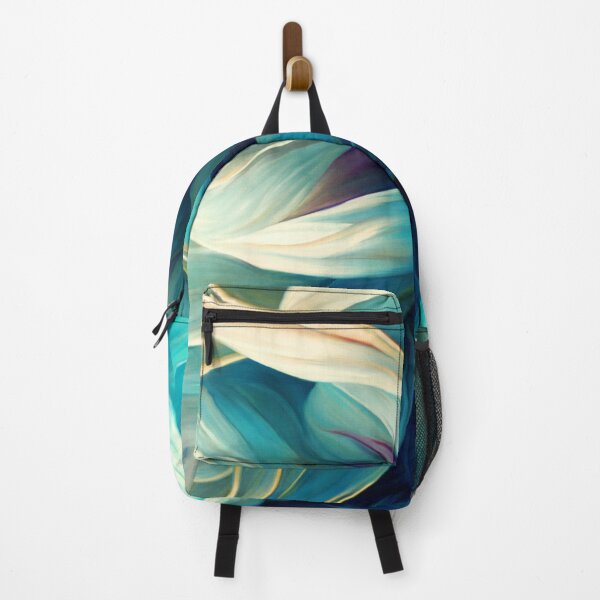 Artikelvorschau, Exquisite Aqua, Creme und Blau Floral Wirbel abstrakt entworfen und verkauft von DEC02.