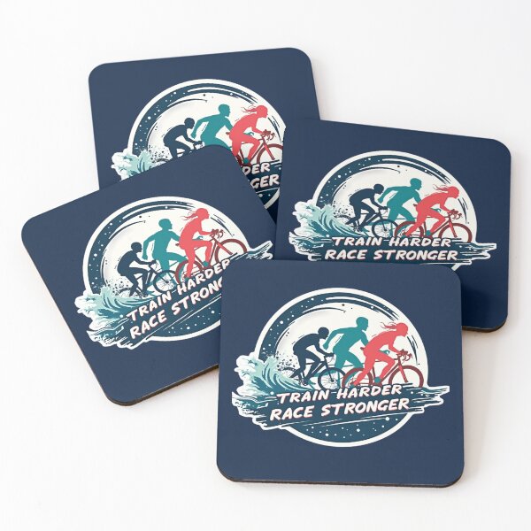 Item preview, Train Harder, Race Stronger – Triathlon Motivation Sticker designed and sold by Triathlongram.