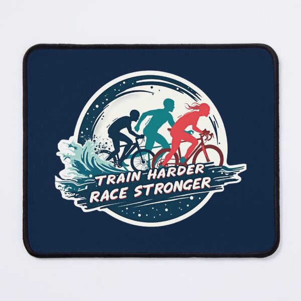 Item preview, Train Harder, Race Stronger – Triathlon Motivation Sticker designed and sold by Triathlongram.